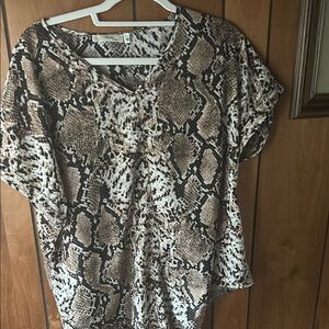 Snake Print Women's Top